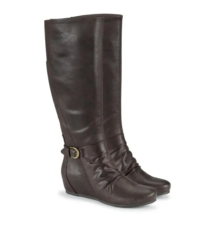 Women Sammy Tall Wedge Boot Dark Brown Baretraps Knee High Boots