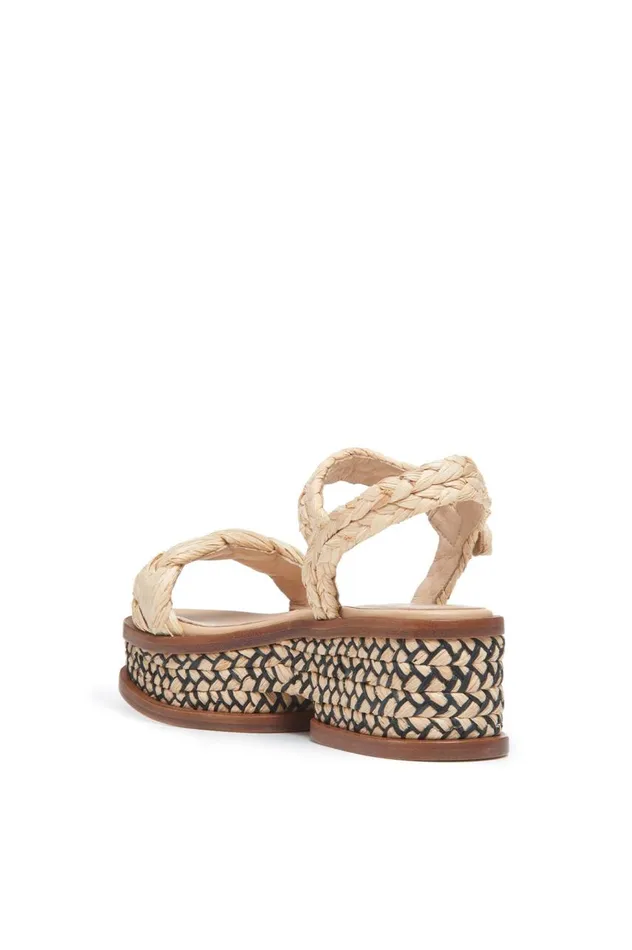 Women Sandals Gabriela Hearst Michael Platform Sandal In Natural Raffia
