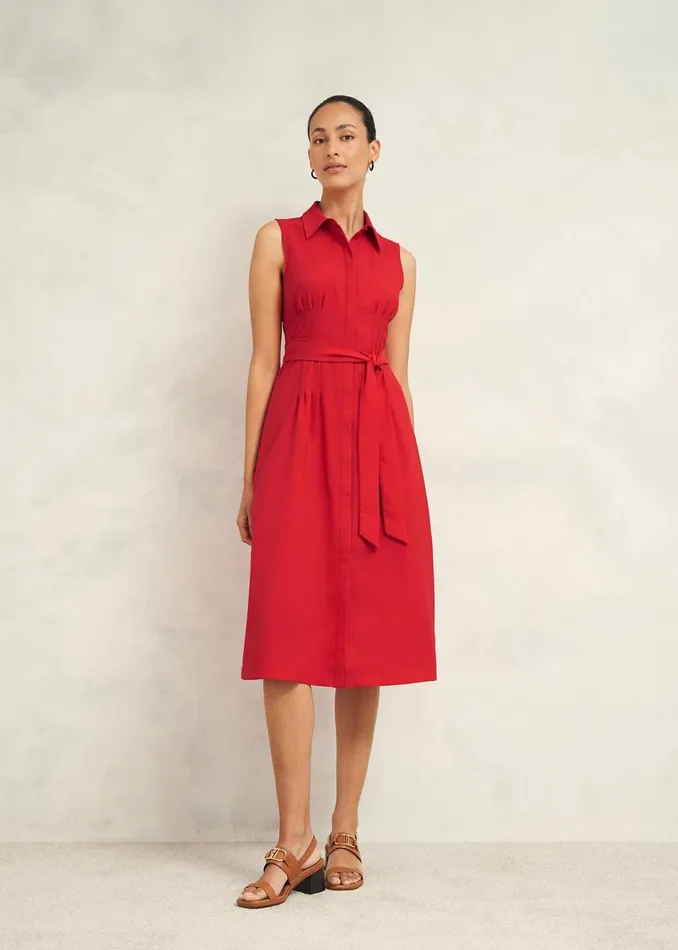 Women Sandra Dress Begonia Red Hobbs Dresses and Jumpsuits
