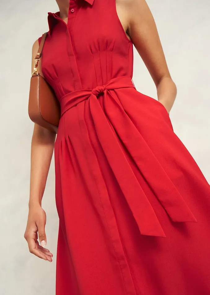 Women Sandra Dress Begonia Red Hobbs Dresses and Jumpsuits