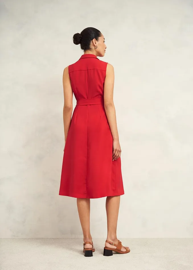 Women Sandra Dress Begonia Red Hobbs Dresses and Jumpsuits