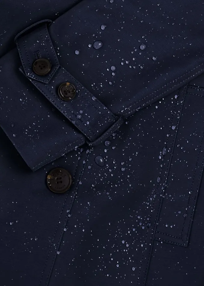 Women Saskia Shower Resistant Trench Coat Navy Hobbs Coats and Jackets