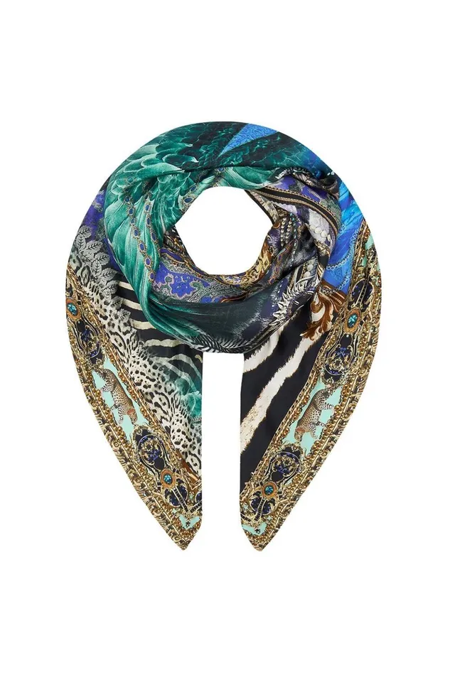 Women Scarves Camilla Large Square Scarf Animal Army