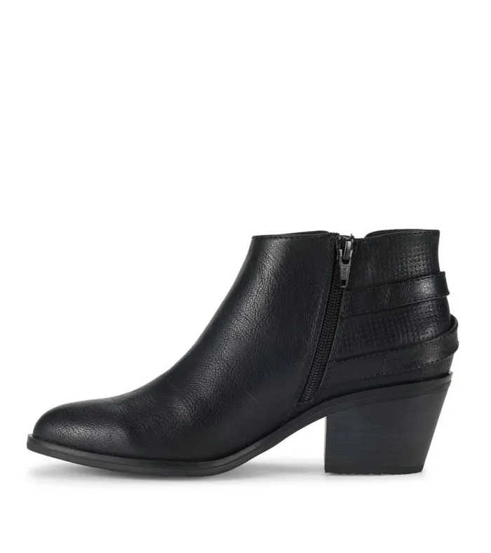Women Shannen Block Heel Bootie Black Baretraps Booties