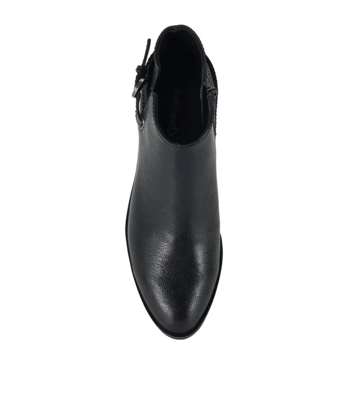 Women Shannen Block Heel Bootie Black Baretraps Booties