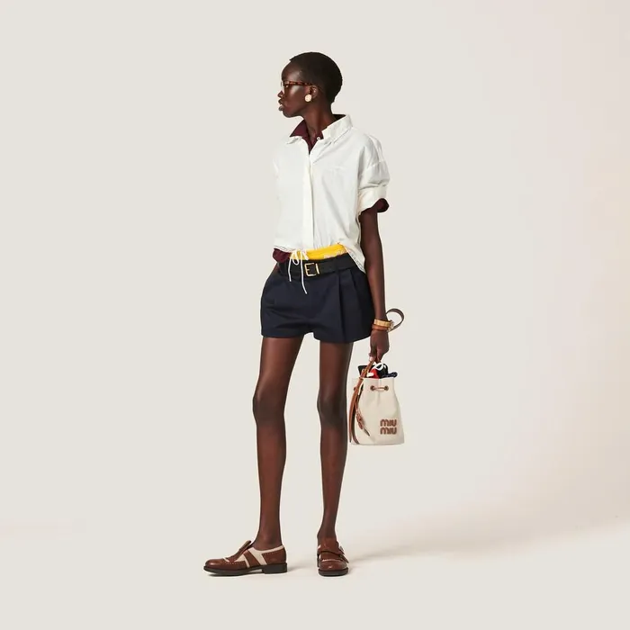 Women Shirts And Tops Miu Miu Batiste Shirt Ivory Women Shirts And Tops Miu Miu Batiste Shirt Ivory