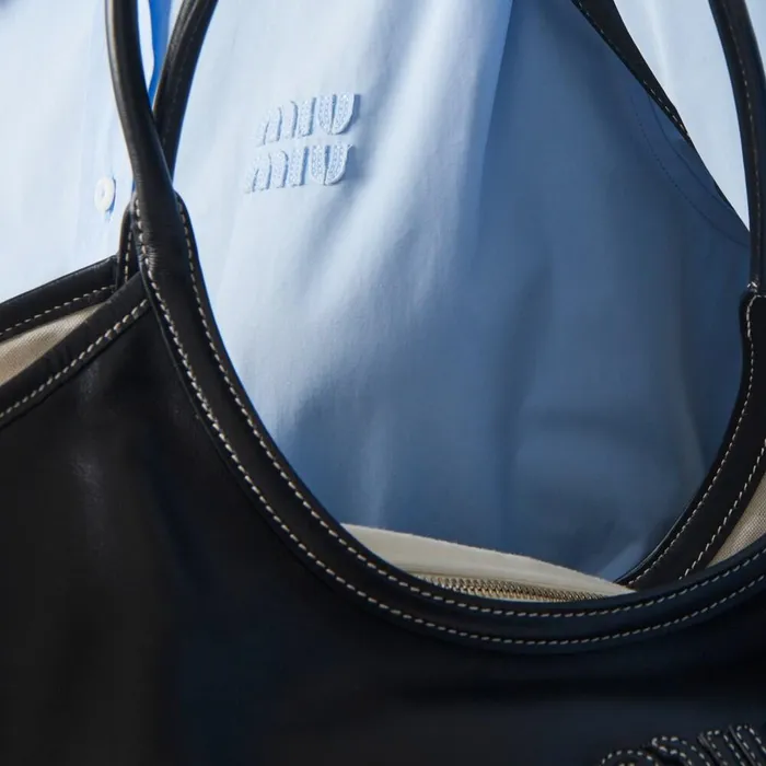 Women Shirts And Tops Miu Miu Poplin Shirt Sky Blue Women Shirts And Tops Miu Miu Poplin Shirt Sky Blue