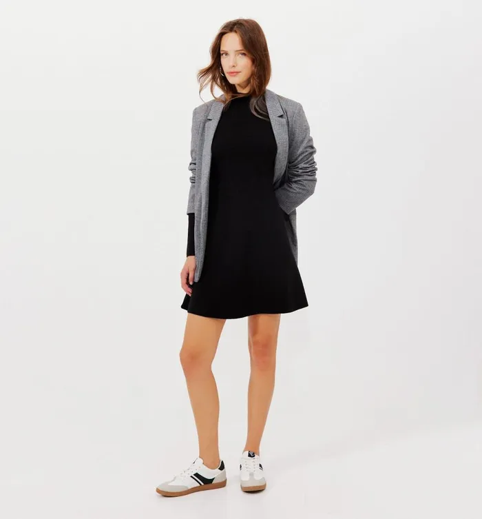 Women Short Knitted Dress 8211 Black Promod Dresses Women Short Knitted Dress 8211 Black Promod Dresses