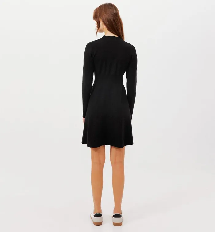 Women Short Knitted Dress 8211 Black Promod Dresses Women Short Knitted Dress 8211 Black Promod Dresses