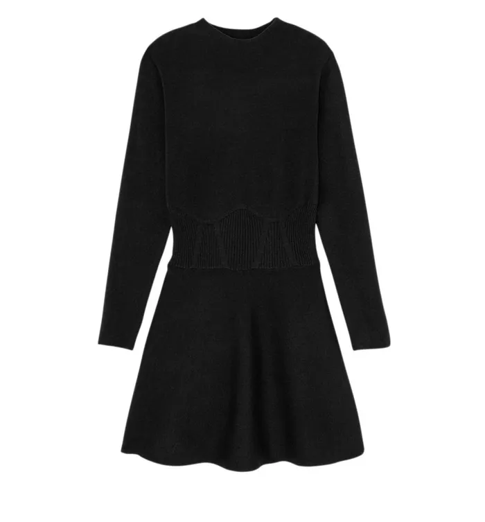 Women Short Knitted Dress 8211 Black Promod Dresses Women Short Knitted Dress 8211 Black Promod Dresses