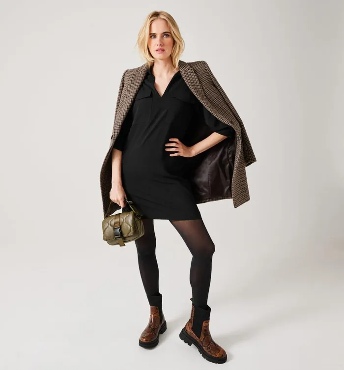 Women Short Plain Dress 8211 Black Promod Dresses Women Short Plain Dress 8211 Black Promod Dresses