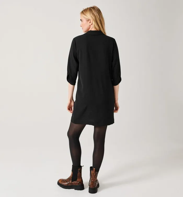 Women Short Plain Dress 8211 Black Promod Dresses Women Short Plain Dress 8211 Black Promod Dresses