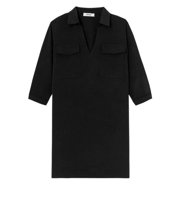 Women Short Plain Dress 8211 Black Promod Dresses Women Short Plain Dress 8211 Black Promod Dresses