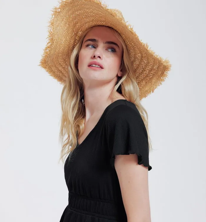 Women ShortSleeved Dress 8211 Black Promod Dresses Women ShortSleeved Dress 8211 Black Promod Dresses