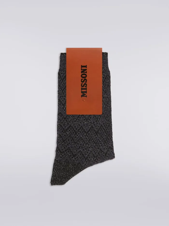 Women Short Zigzag Viscose And Nylon Socks Multicoloured Missoni Socks Women Short Zigzag Viscose And Nylon Socks Multicoloured Missoni Socks