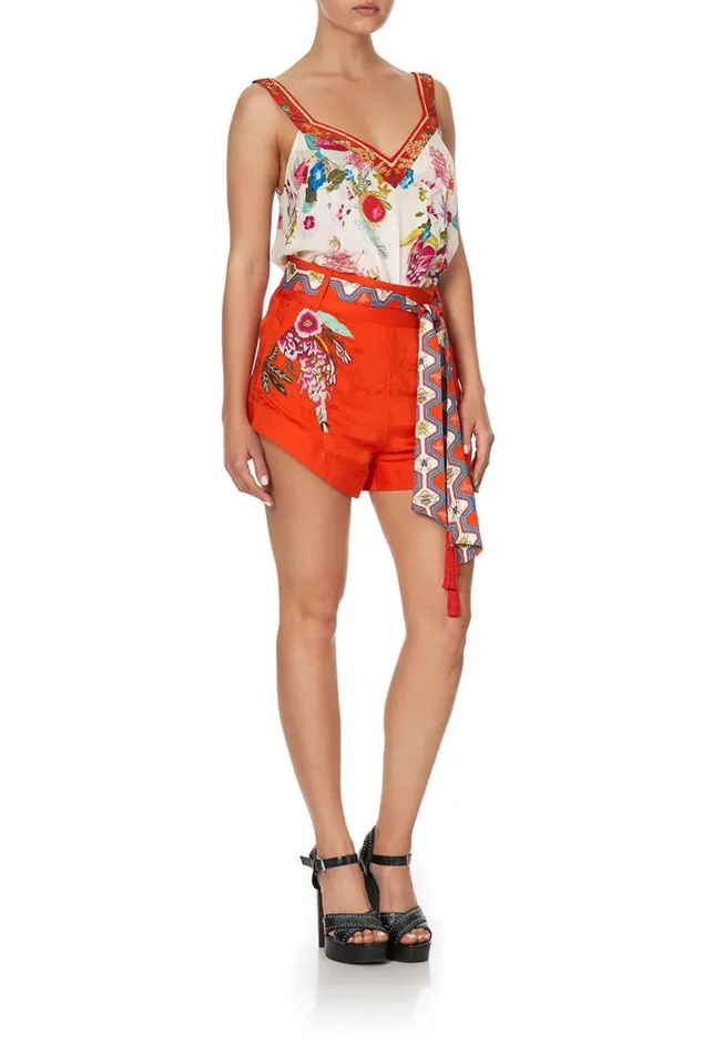 Women Shorts Camilla Tie Detail High Cut Shorts Faraway Tree