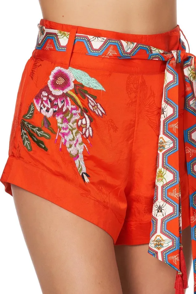 Women Shorts Camilla Tie Detail High Cut Shorts Faraway Tree