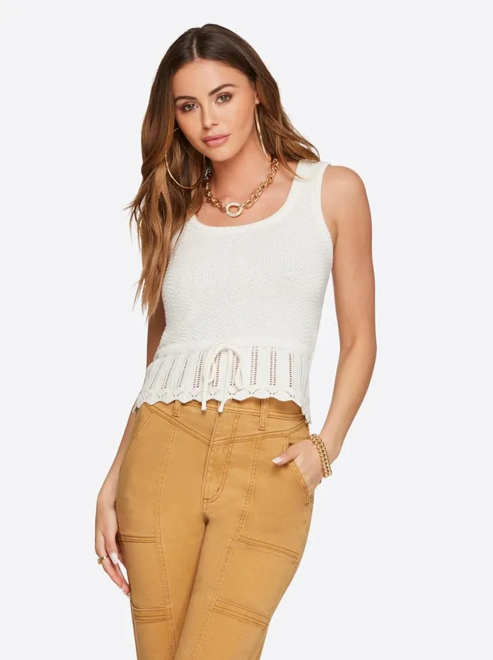 Women Sierra Sweater Tank In Gardenia Jessica Simpson Tops and Tees