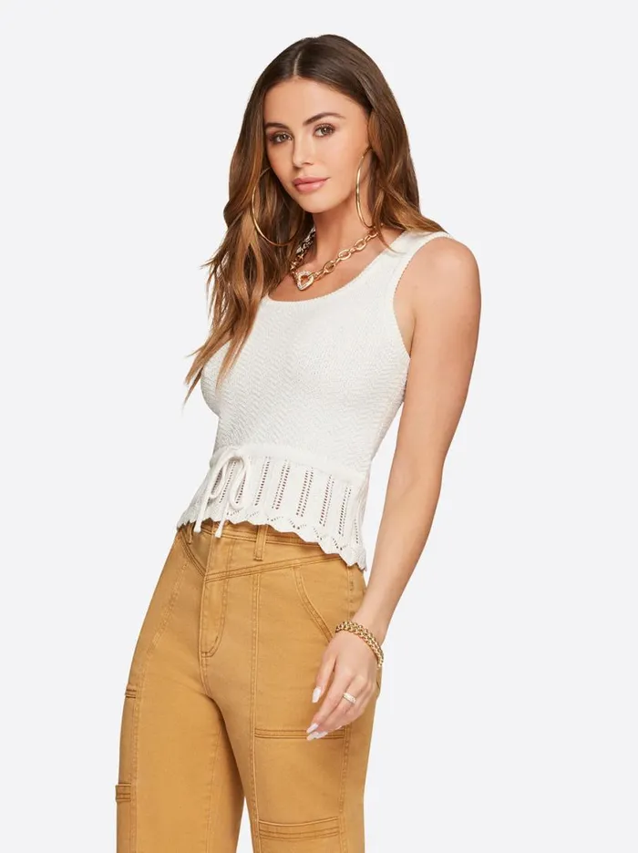 Women Sierra Sweater Tank In Gardenia Jessica Simpson Tops and Tees