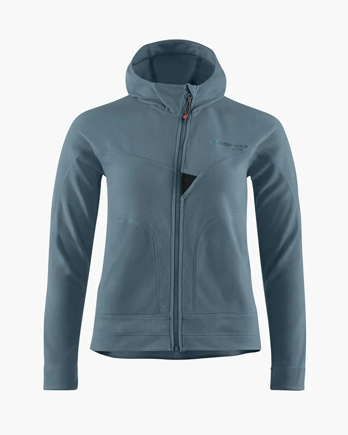Women Sigyn Hooded Zip Thistle Blue Klttermusen Fleeces and Sweaters