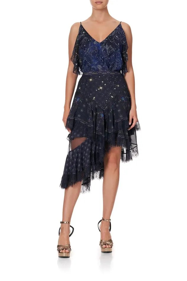 Women Skirts Camilla Layered Asymmetrical Skirt Its A Sign