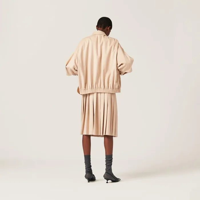 Women Skirts Miu Miu Velour Skirt Sand Beige Women Skirts Miu Miu Velour Skirt Sand Beige
