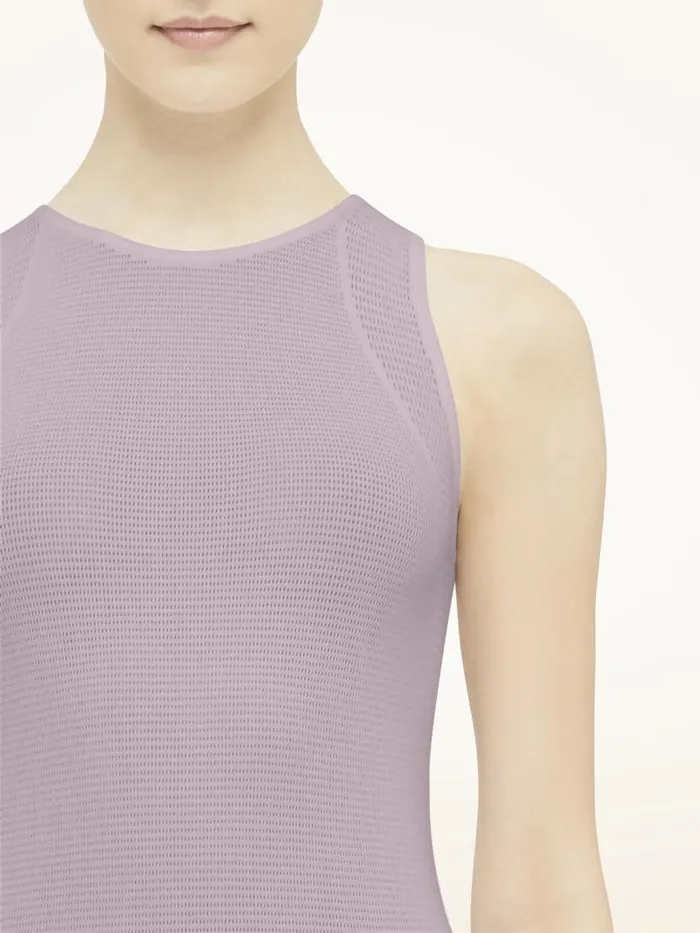 Women Sleeveless Bodies Wolford Grid Net Body Mauve