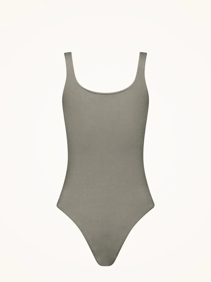 Women Sleeveless Bodies Wolford Jamaika Body Earl Grey