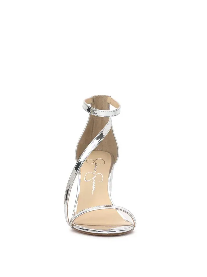 Women Sloyan High Heel Sandal In Silver Jessica Simpson Sandals