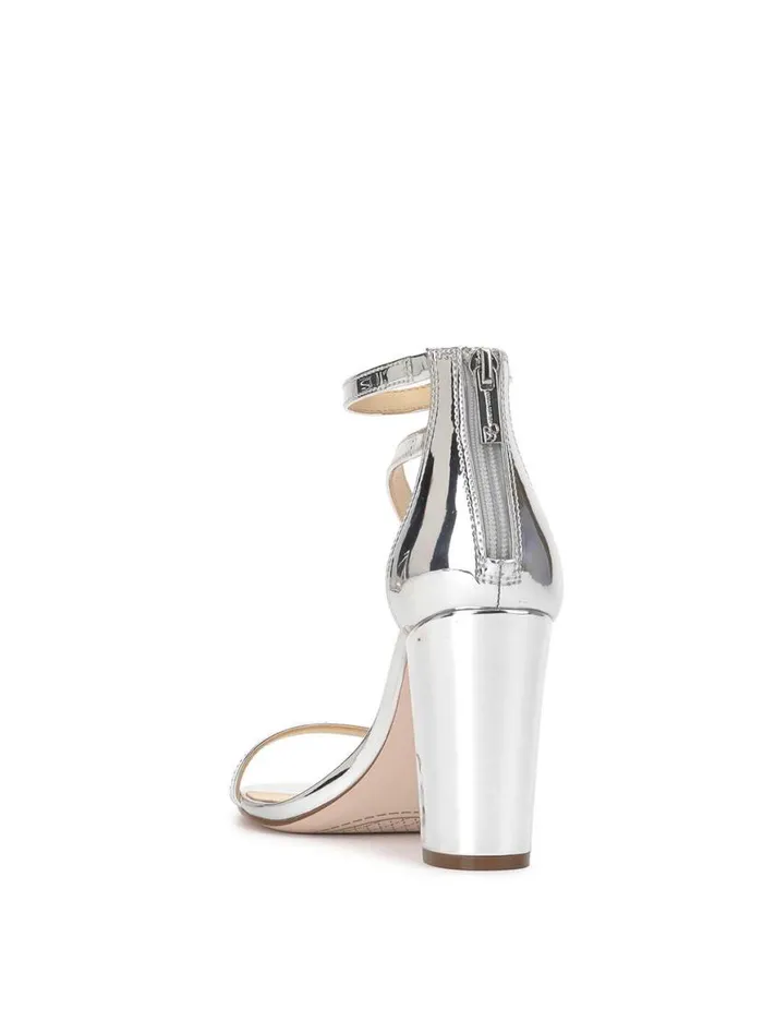 Women Sloyan High Heel Sandal In Silver Jessica Simpson Sandals