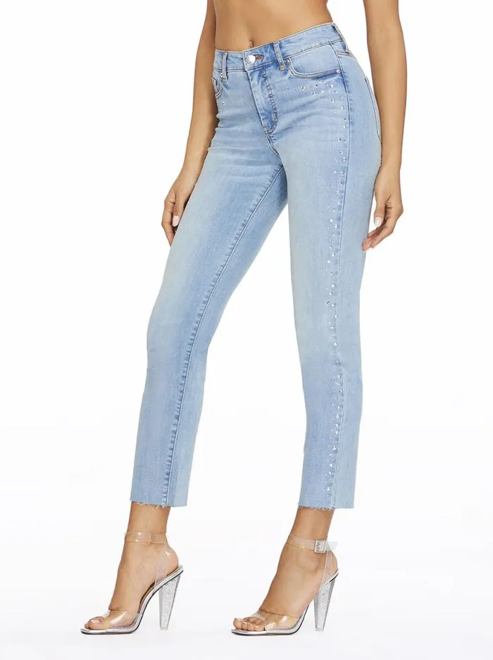 Women Spotlight High Rise Straight Jeans In Into The Blues Jessica Simpson Denim