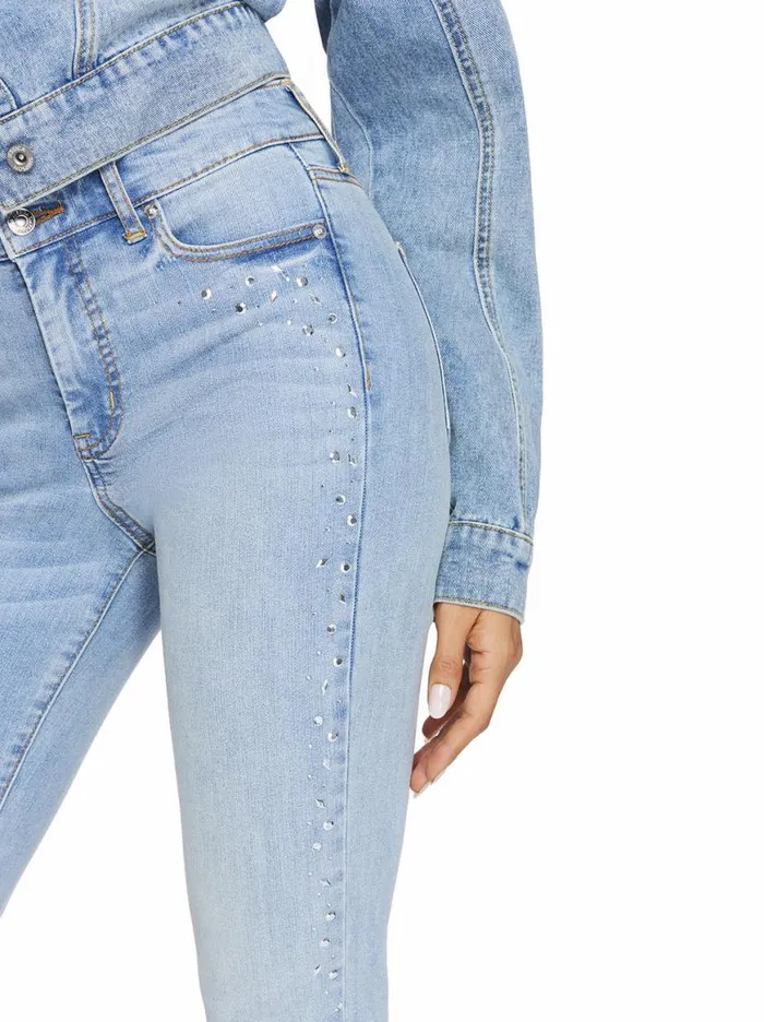 Women Spotlight High Rise Straight Jeans In Into The Blues Jessica Simpson Denim