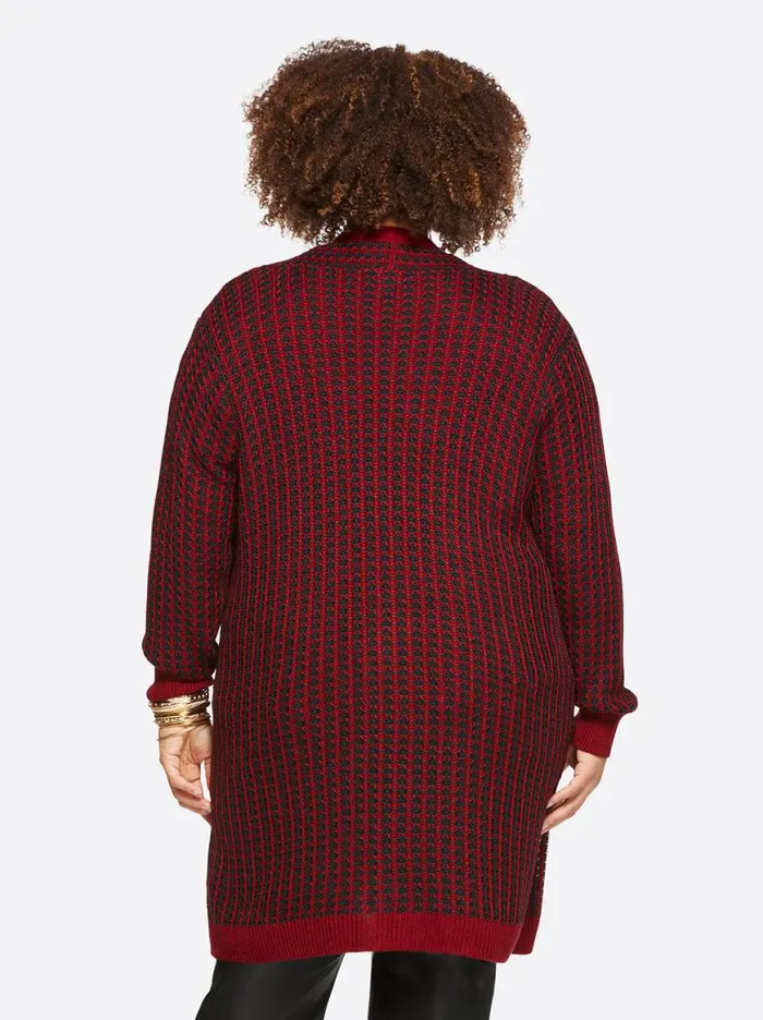 Women Sterling Cardigan In Syrah And Black Jessica Simpson Jackets Blazers and Kimonos