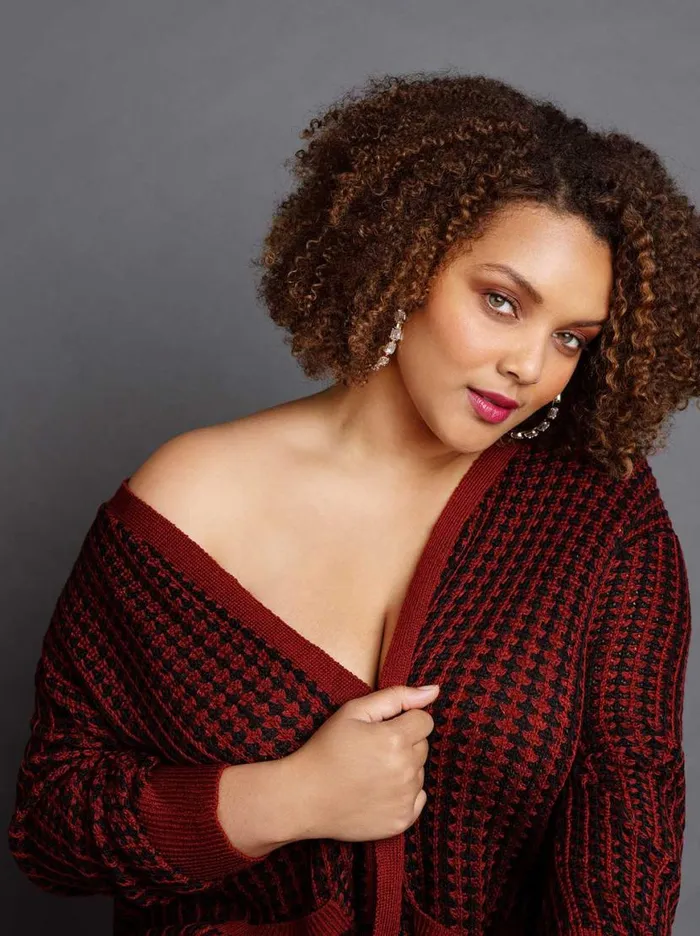 Women Sterling Cardigan In Syrah And Black Jessica Simpson Jackets Blazers and Kimonos