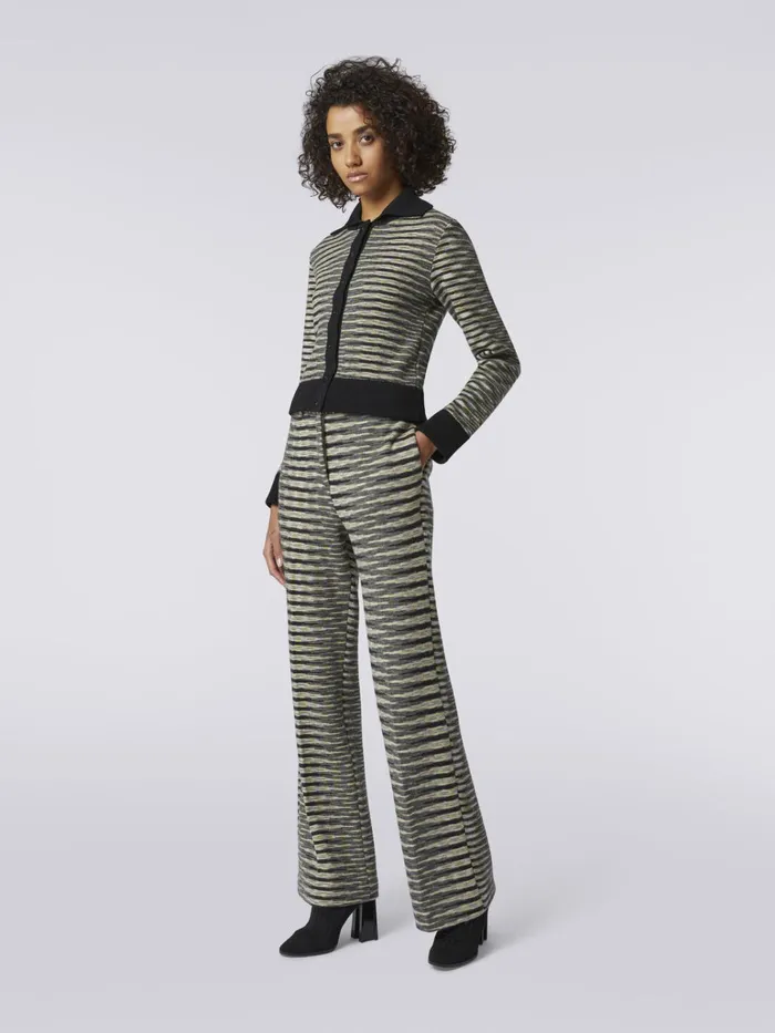Women Straight HighRise Wool Blend Trousers Multicoloured Missoni Trousers Women Straight HighRise Wool Blend Trousers Multicoloured Missoni Trousers