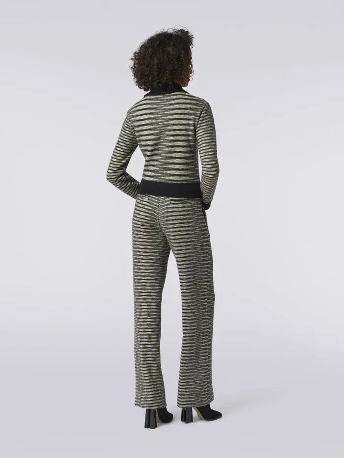 Women Straight HighRise Wool Blend Trousers Multicoloured Missoni Trousers Women Straight HighRise Wool Blend Trousers Multicoloured Missoni Trousers