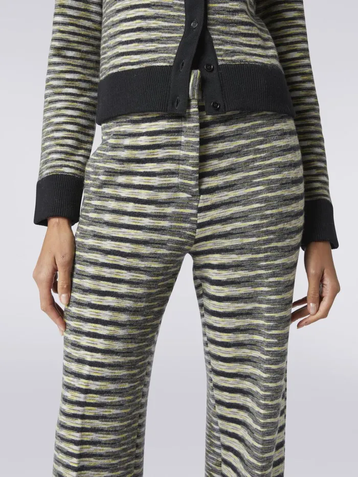 Women Straight HighRise Wool Blend Trousers Multicoloured Missoni Trousers Women Straight HighRise Wool Blend Trousers Multicoloured Missoni Trousers