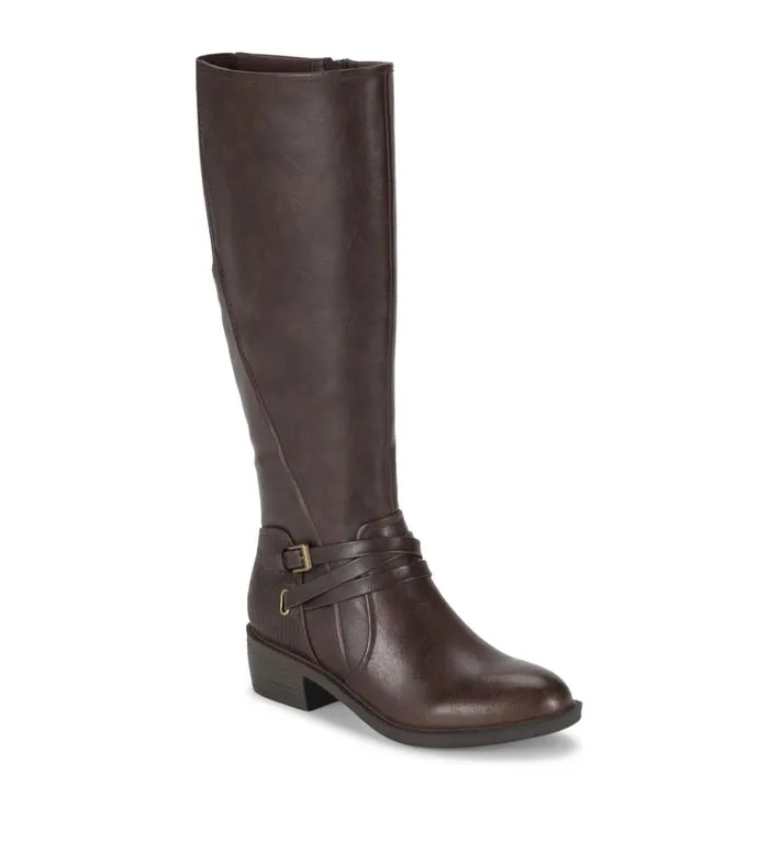 Women Stratford Wide Calf Riding Boot Dark Brown Baretraps Wide Calf Boots