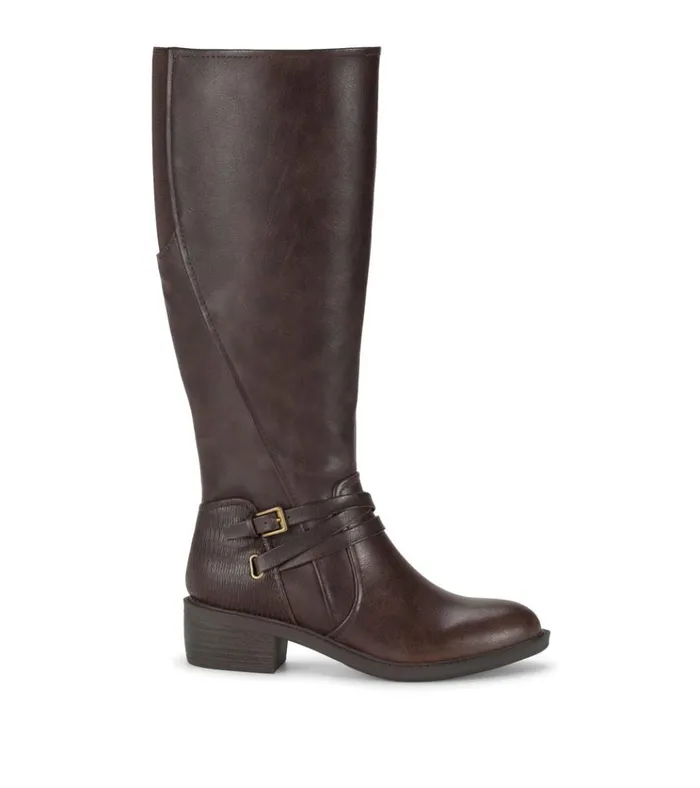 Women Stratford Wide Calf Riding Boot Dark Brown Baretraps Wide Calf Boots
