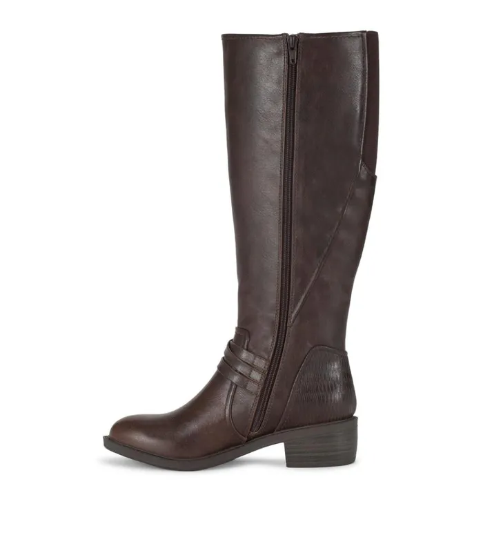 Women Stratford Wide Calf Riding Boot Dark Brown Baretraps Wide Calf Boots