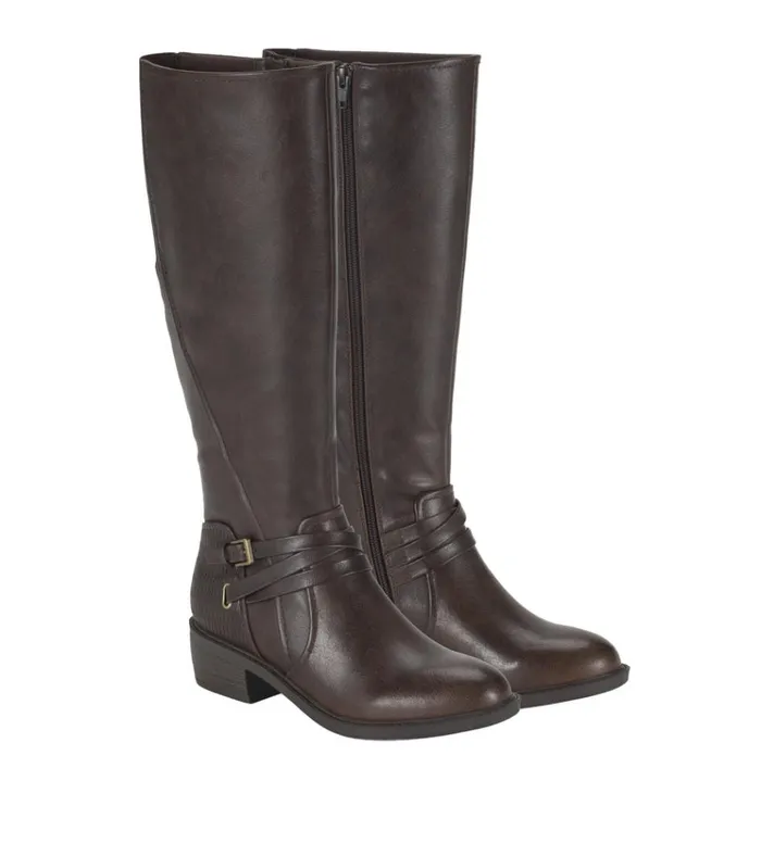 Women Stratford Wide Calf Riding Boot Dark Brown Baretraps Wide Calf Boots