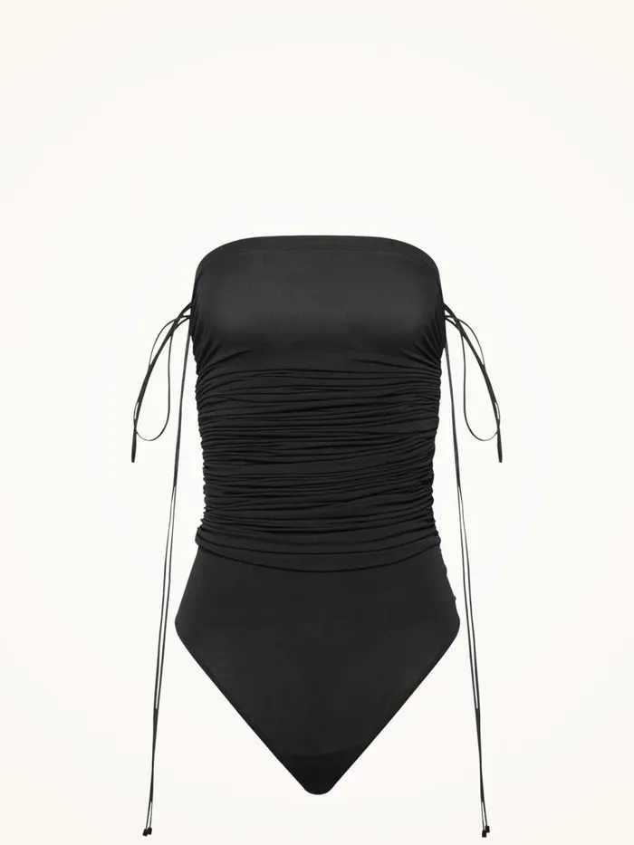 Women String Bodies Wolford Fatal Draping String Body Black