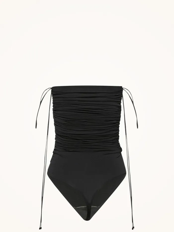 Women String Bodies Wolford Fatal Draping String Body Black