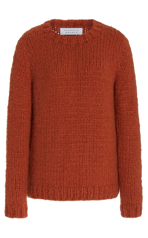 Women Sweaters and Turtlenecks Gabriela Hearst Lawrence Knit Sweater In Copper Welfat Cashmere Women Sweaters and Turtlenecks Gabriela Hearst Lawrence Knit Sweater In Copper Welfat Cashmere