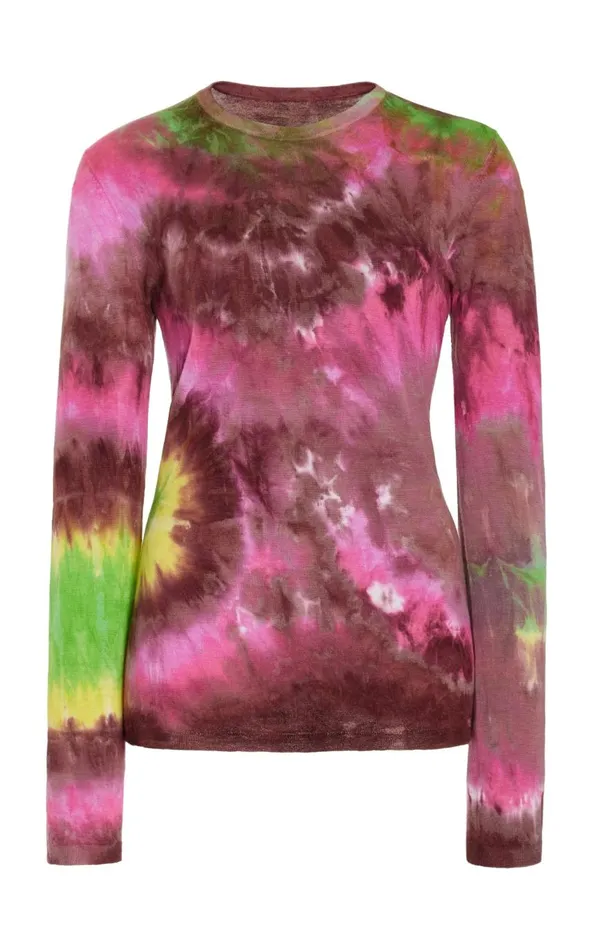 Women Sweaters and Turtlenecks Gabriela Hearst Miller Knit Sweater In Multi Tie Dye Cashmere Women Sweaters and Turtlenecks Gabriela Hearst Miller Knit Sweater In Multi Tie Dye Cashmere