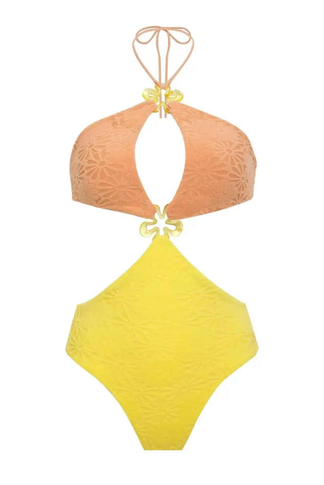 Women Swim For Love and Lemons Sonny One Piece Yellow