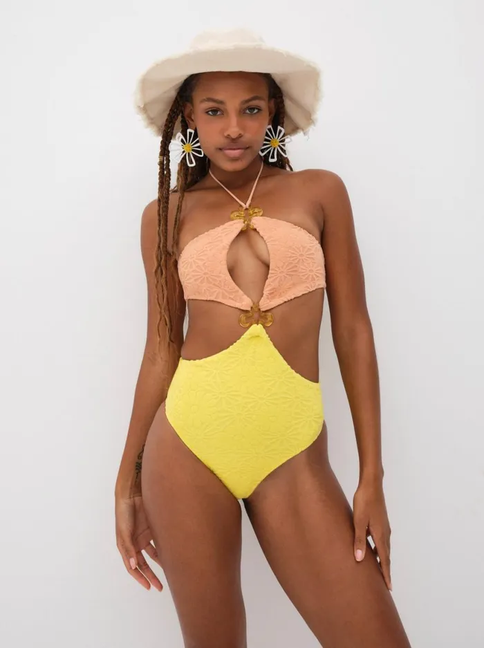 Women Swim For Love and Lemons Sonny One Piece Yellow