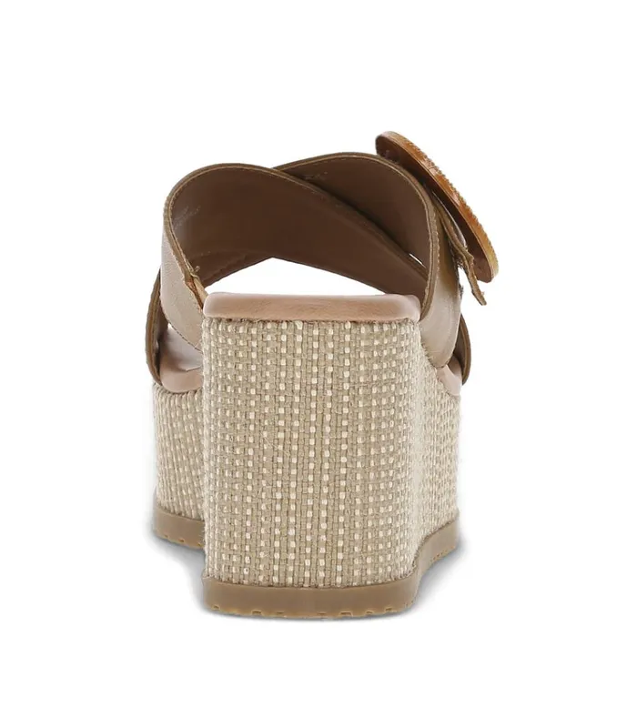Women Sydney Wedge Sandal Caramel Baretraps Wedge Sandals
