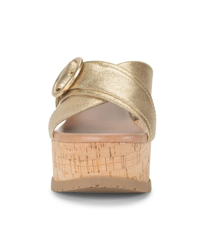 Women Sydney Wedge Sandal Gold Baretraps Wedge Sandals