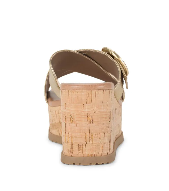 Women Sydney Wedge Sandal Gold Baretraps Wedge Sandals